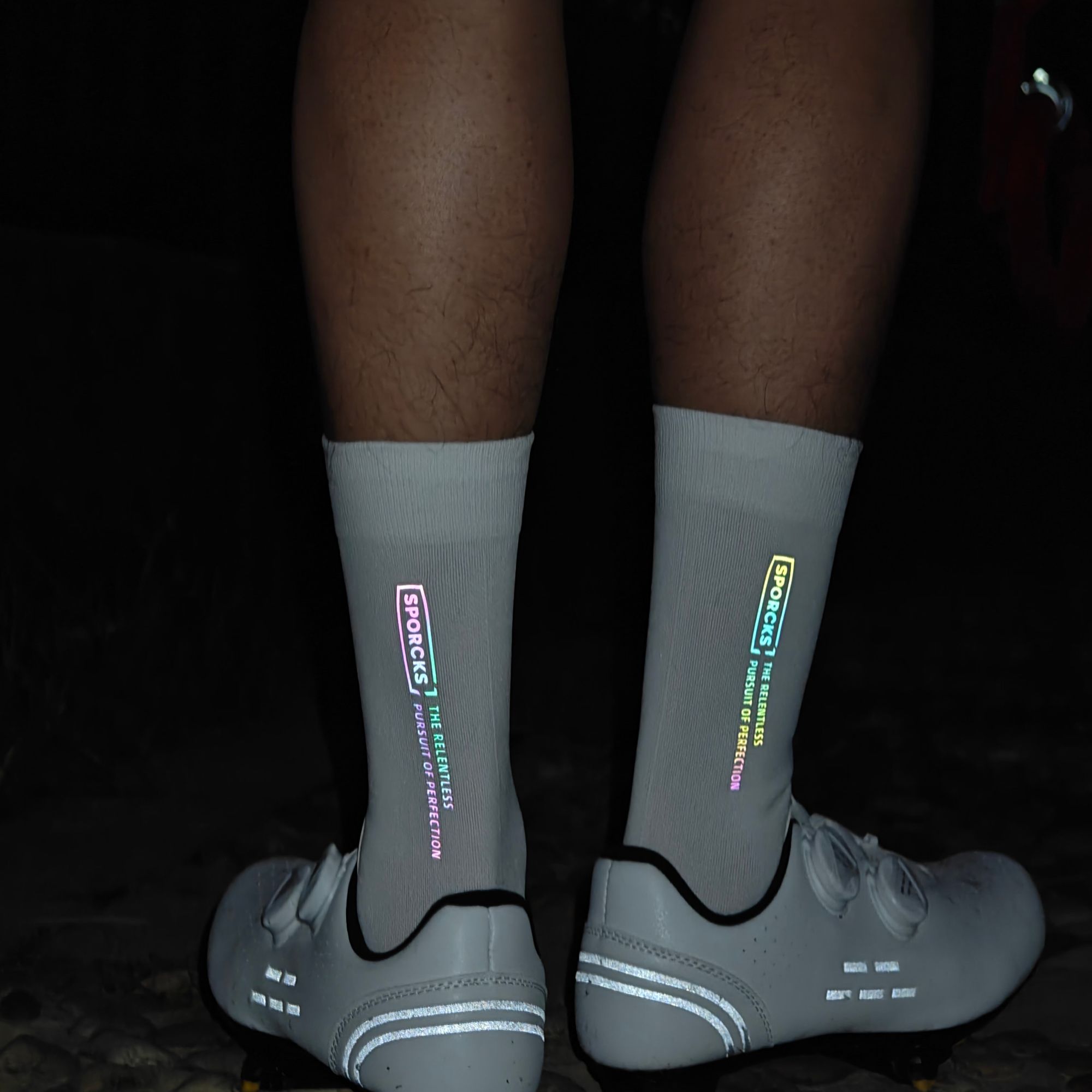 Cycling Gear Women - Sporcks Colorful High-Reflective Cycling Socks, Bicycle