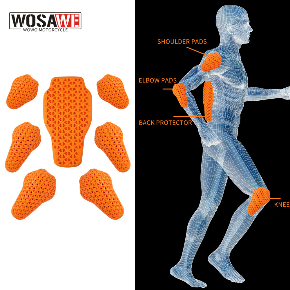 Cycling Gear Jacket - WOSAWE Motorcycle Jacket Lining Protectors Pad