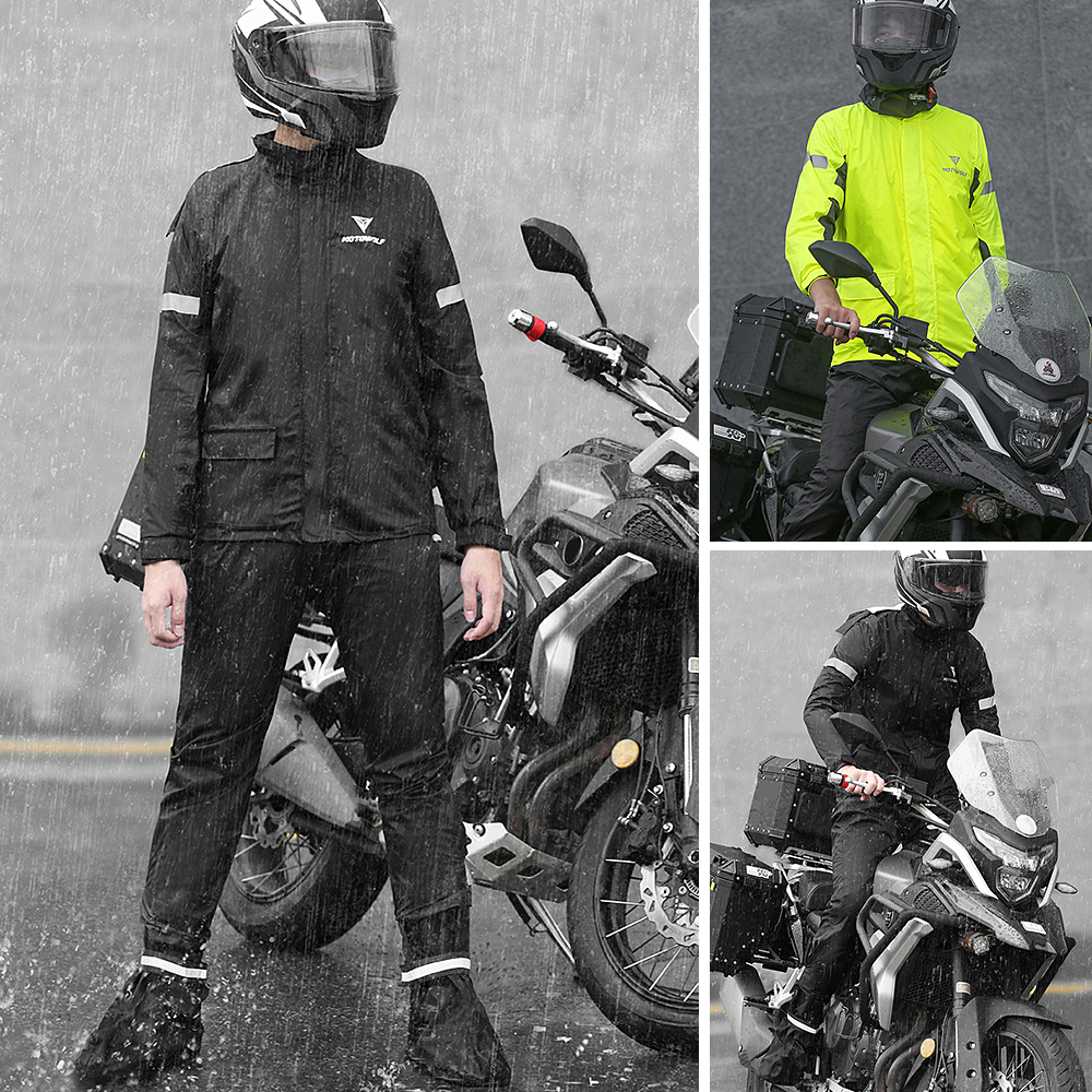 Men Motorcycle Rain Suit Outdo - Cycling Gear Jacket avaliação e preço