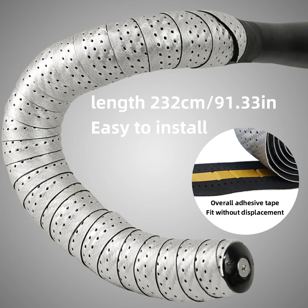 Carbon Fiber Pattern Road Bike - Bike Handlebar Tape avaliação e preço