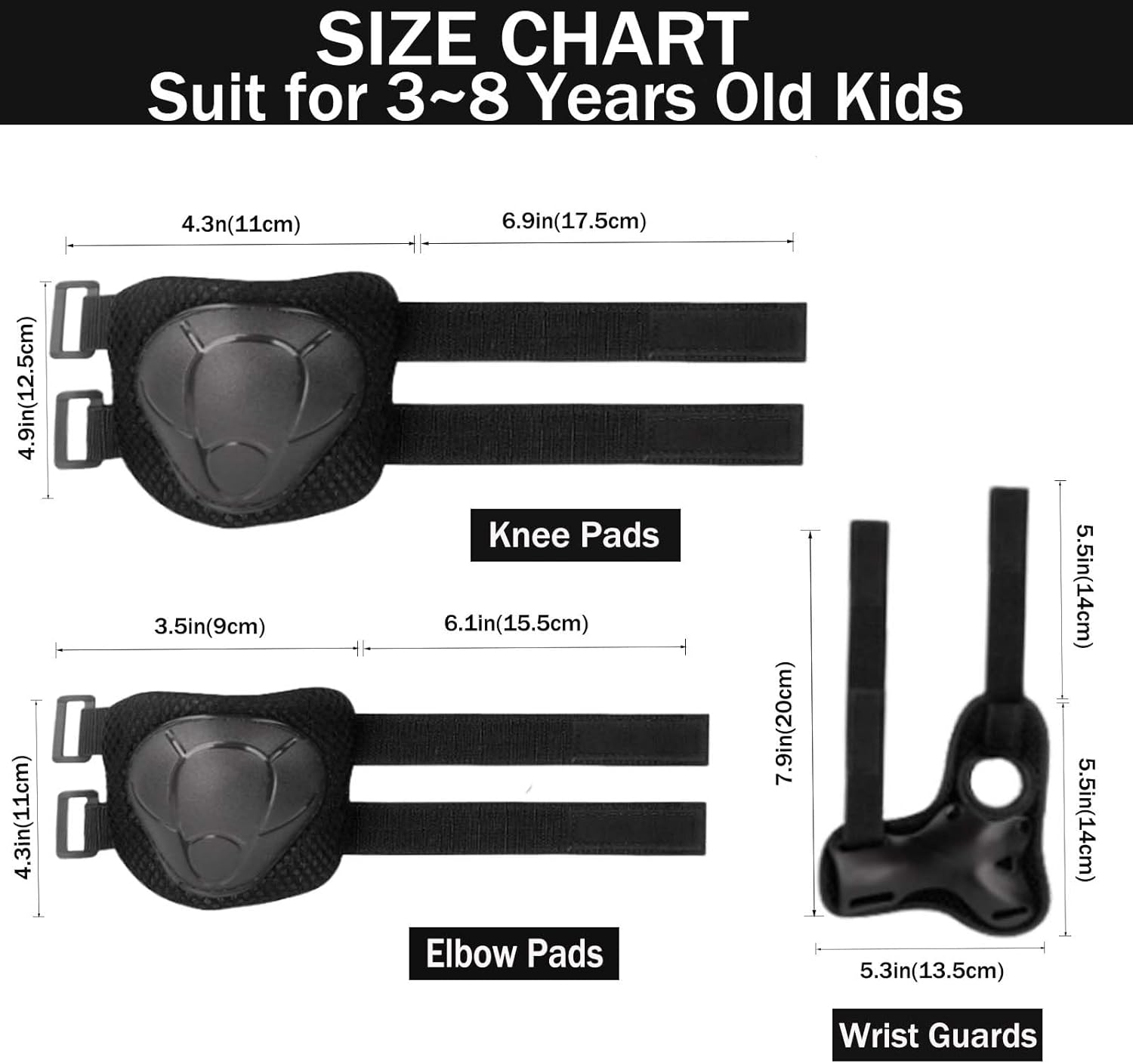 Kids/Youth Knee Pads Elbow Pad - Youth Cycling Gear avaliação e preço