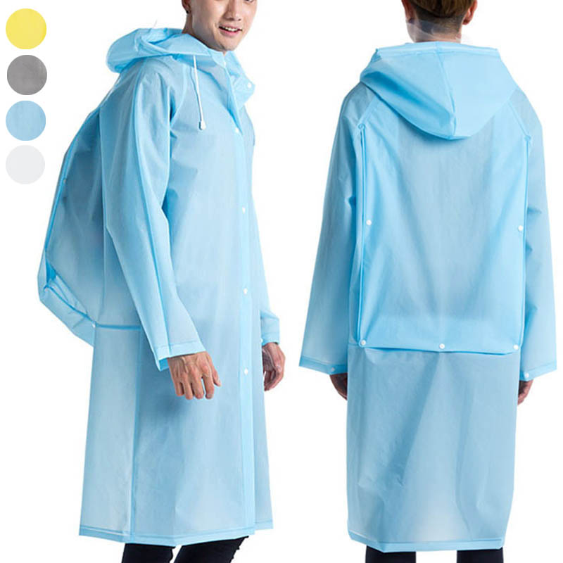 New Reusable Transparent EVA L - Cycling Gear Jacket avaliação e preço