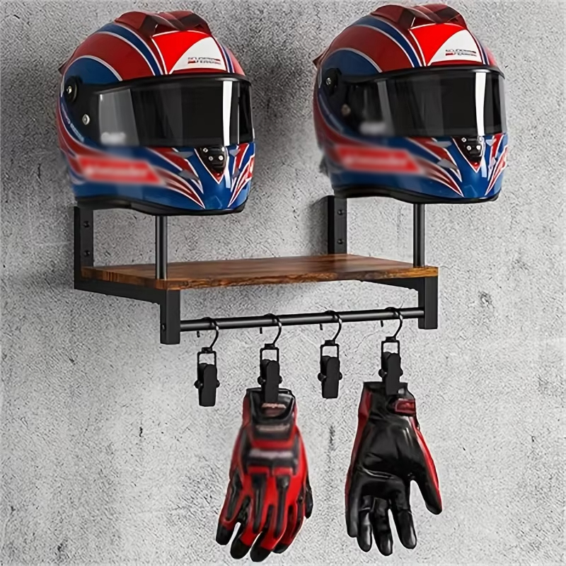 Wooden Gear Display Stand Helm - Cycling Gear Wall Storage avaliação e preço