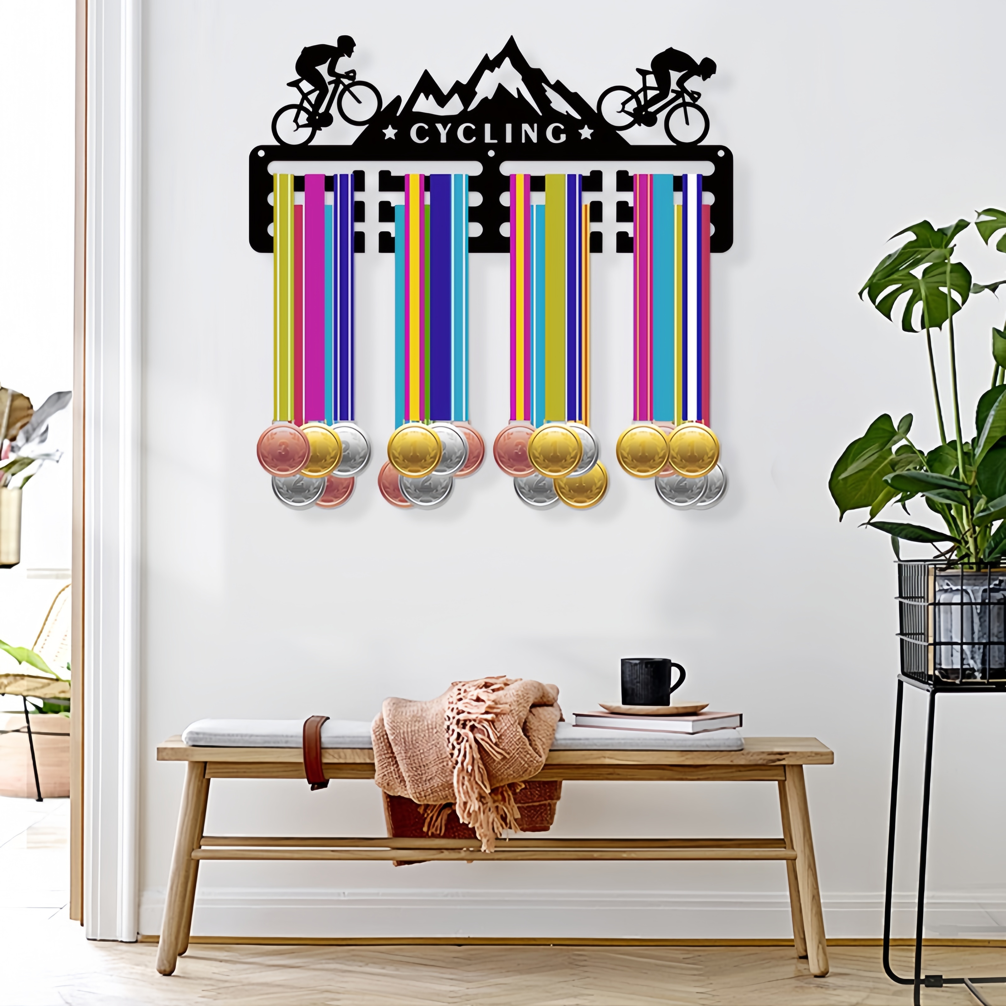 Cycling Medal Hanger Display M - Cycling Gear Wall Storage avaliação e preço