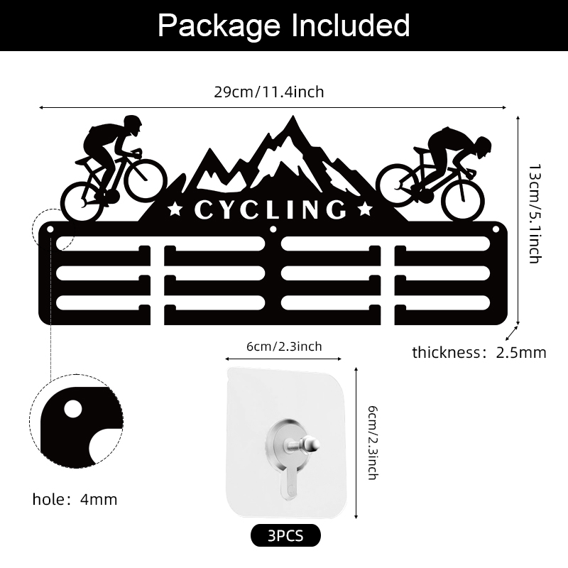 Cycling Medal Hanger Display M - Cycling Gear Wall Storage avaliação e preço