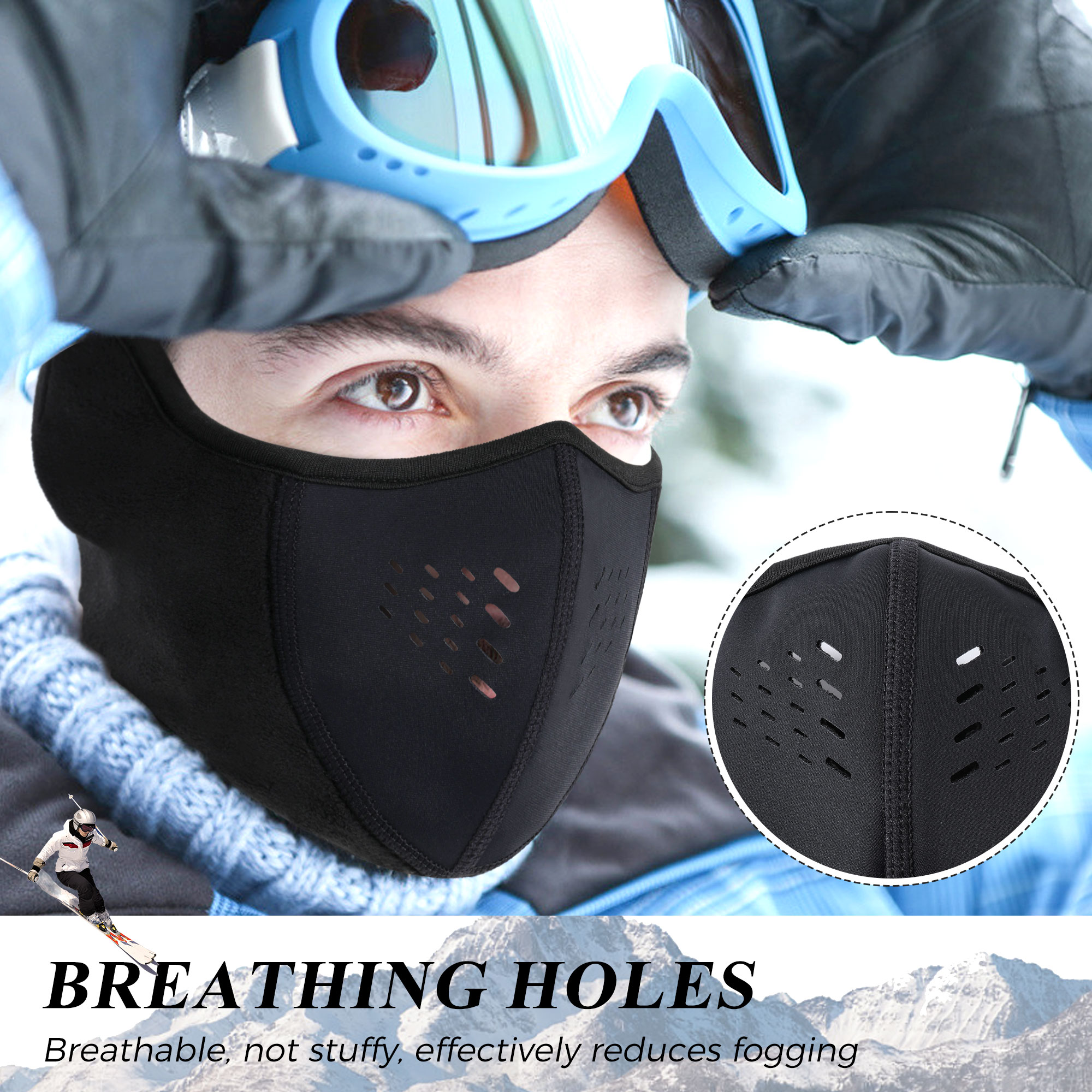 Windproof Motorcycle Balaclava - Cycling Gear For Cold Weather avaliação e preço
