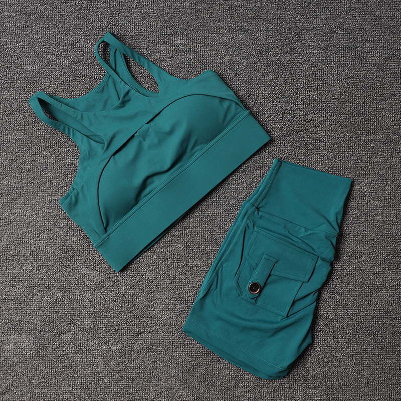 Fitness Shorts Yoga Sets Women - Cycling Gear Women avaliação e preço