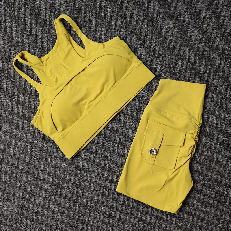 Fitness Shorts Yoga Sets Women - Cycling Gear Women avaliação e preço
