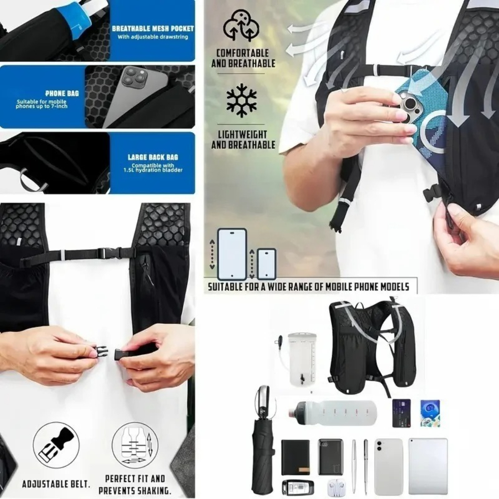Running Hydration Vest for Wom - Cycling Backpack avaliação e preço