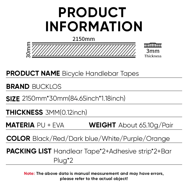 BUCKLOS Road Bike Handlebar Ta - Bike Handlebar Tape avaliação e preço