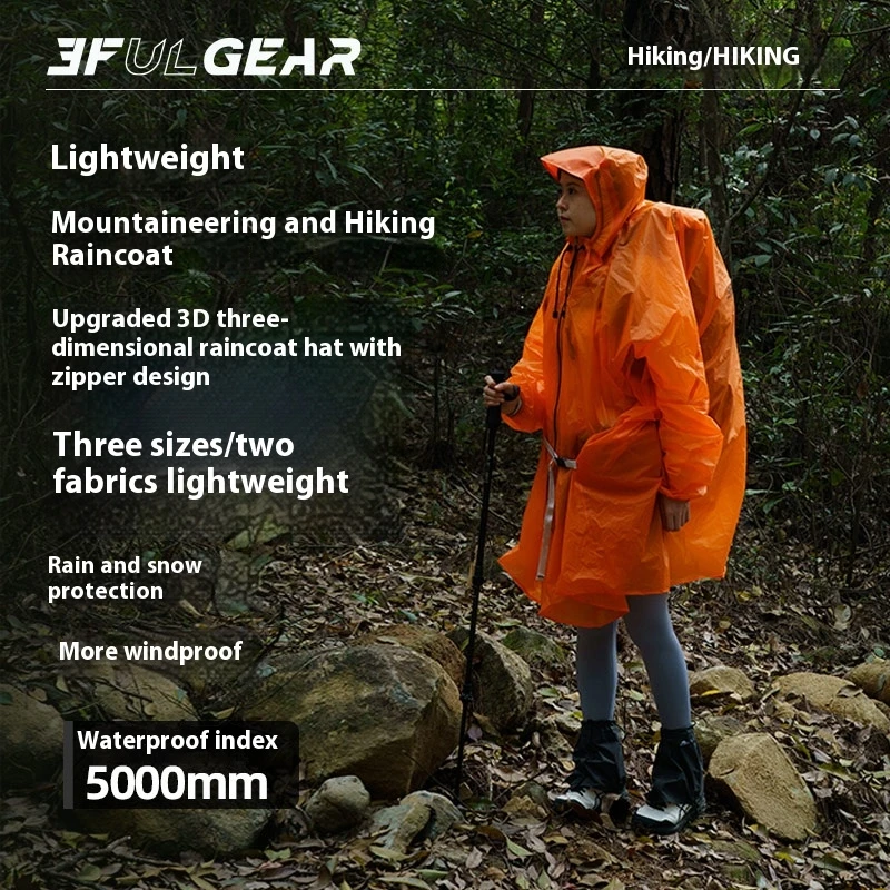 3F UL GEAR Zipper Raincoat 15D - Cycling Gear Jacket avaliação e preço
