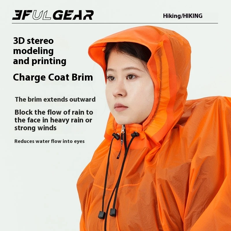 3F UL GEAR Zipper Raincoat 15D - Cycling Gear Jacket avaliação e preço