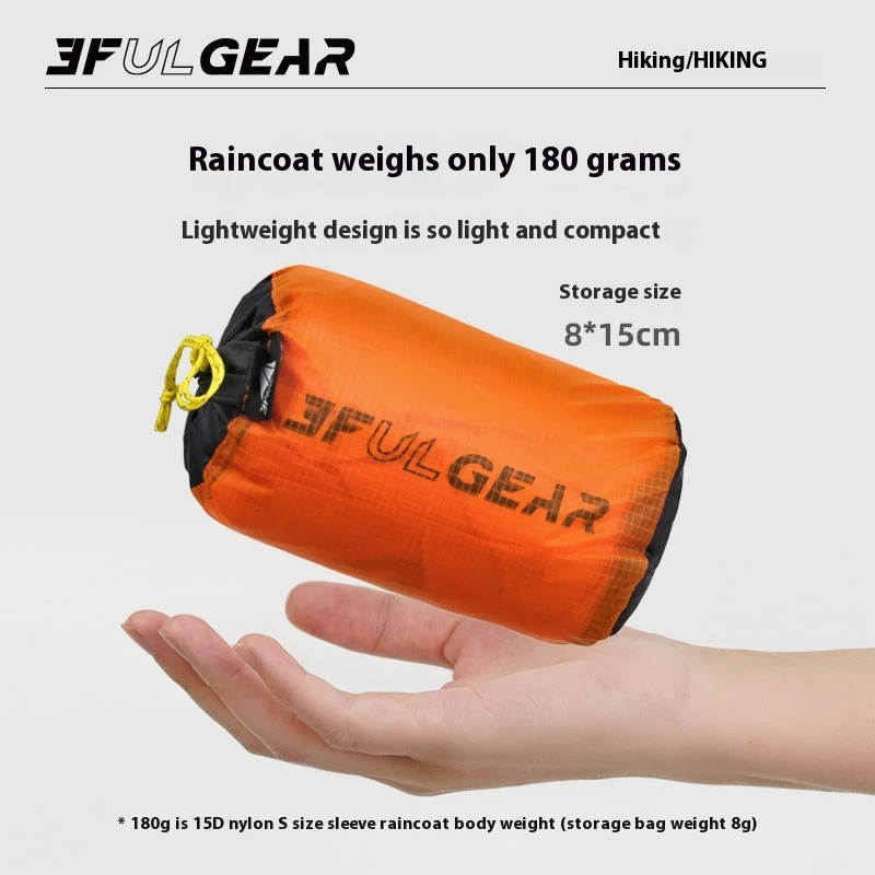 3F UL GEAR Zipper Raincoat 15D - Cycling Gear Jacket avaliação e preço