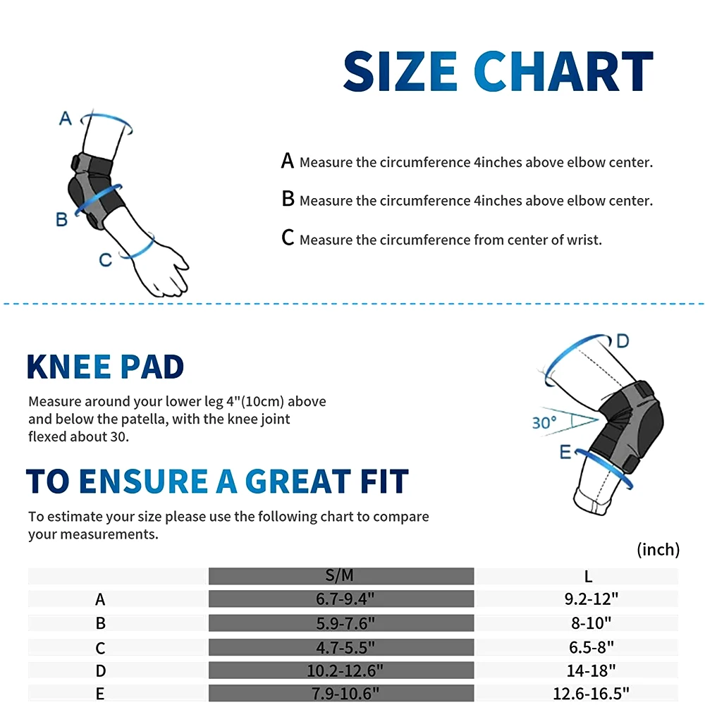 Adult/Kids/Youth Knee Pads Elb - Youth Cycling Gear avaliação e preço