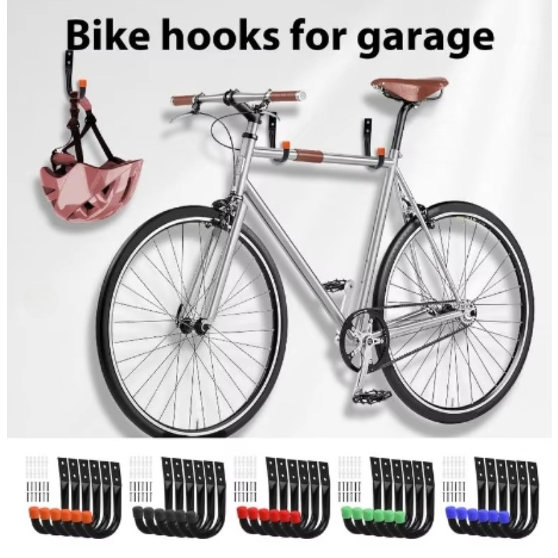 6PCS/Set Bike Wall Mount Hooks - Cycling Gear Wall Storage avaliação e preço