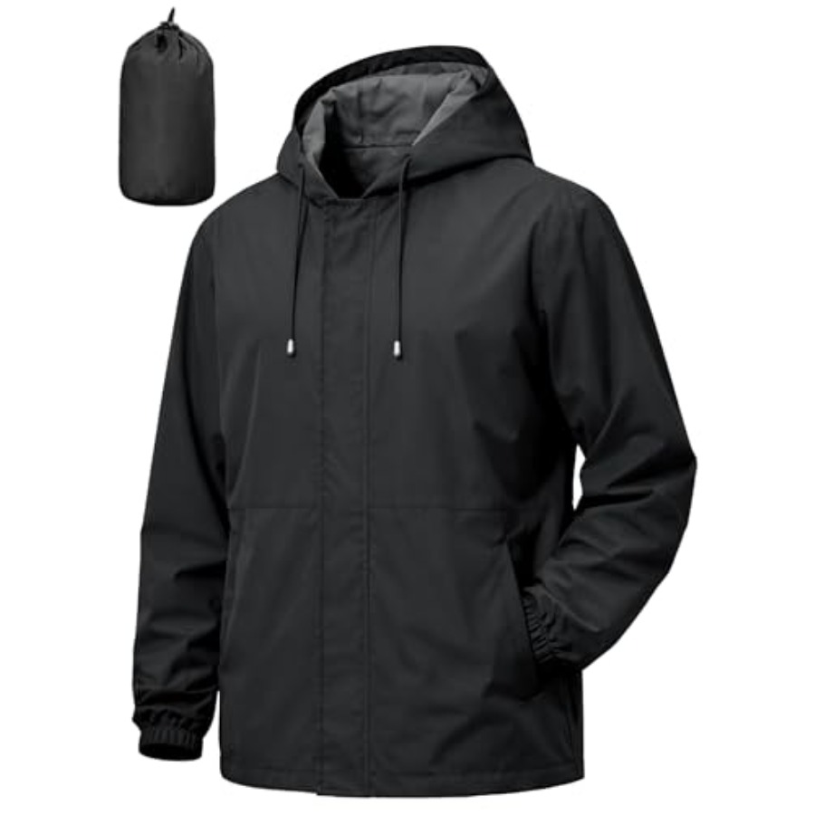UIQUR Men's Rain Jacket Waterp - Cycling Gear Jacket avaliação e preço