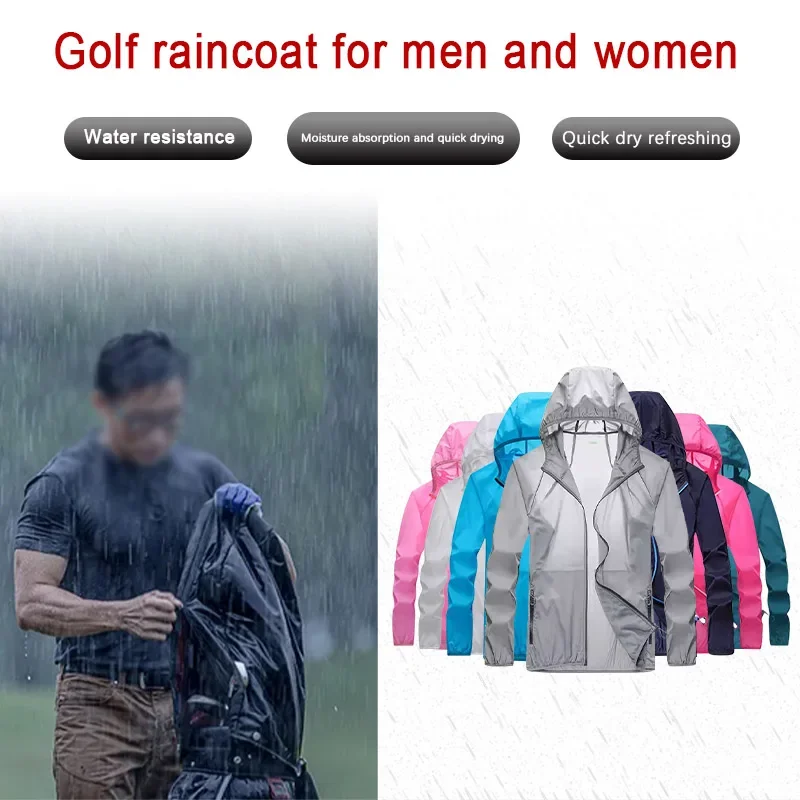 Golf Raincoat Lightweight Jack - Cycling Gear Jacket avaliação e preço