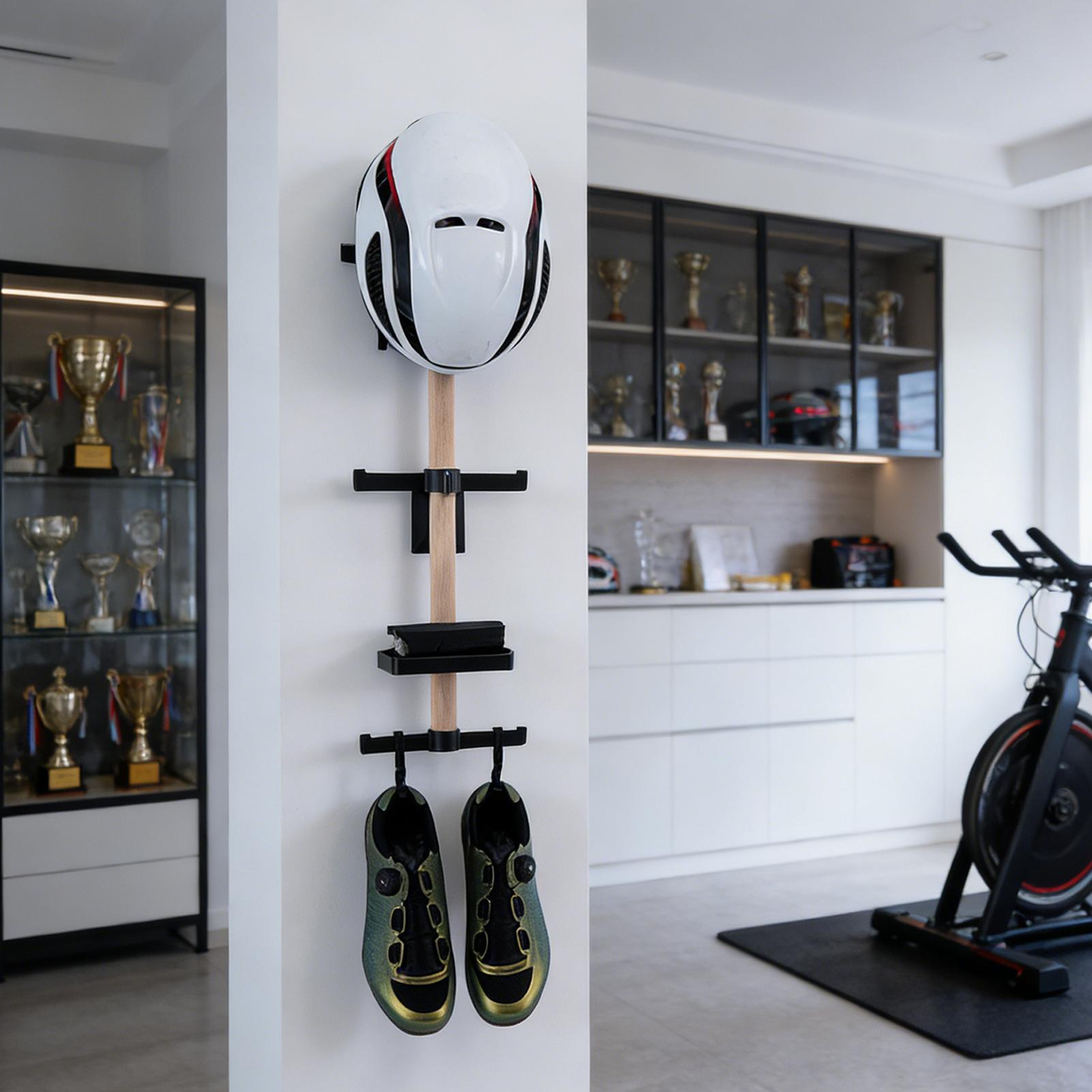 Vertical Cycling Gear Organize - Cycling Gear Wall Organizer avaliação e preço