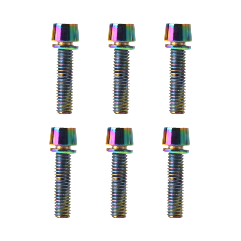 6pcs Bicycle Handlebar Screws  - Bike Stem Riser avaliação e preço