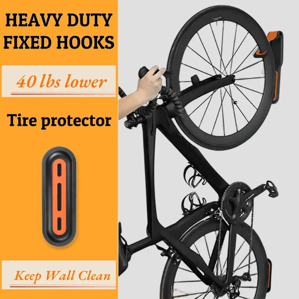 1PC Bicycle Wall Mount Rack Mt - Cycling Gear Wall Organizer avaliação e preço