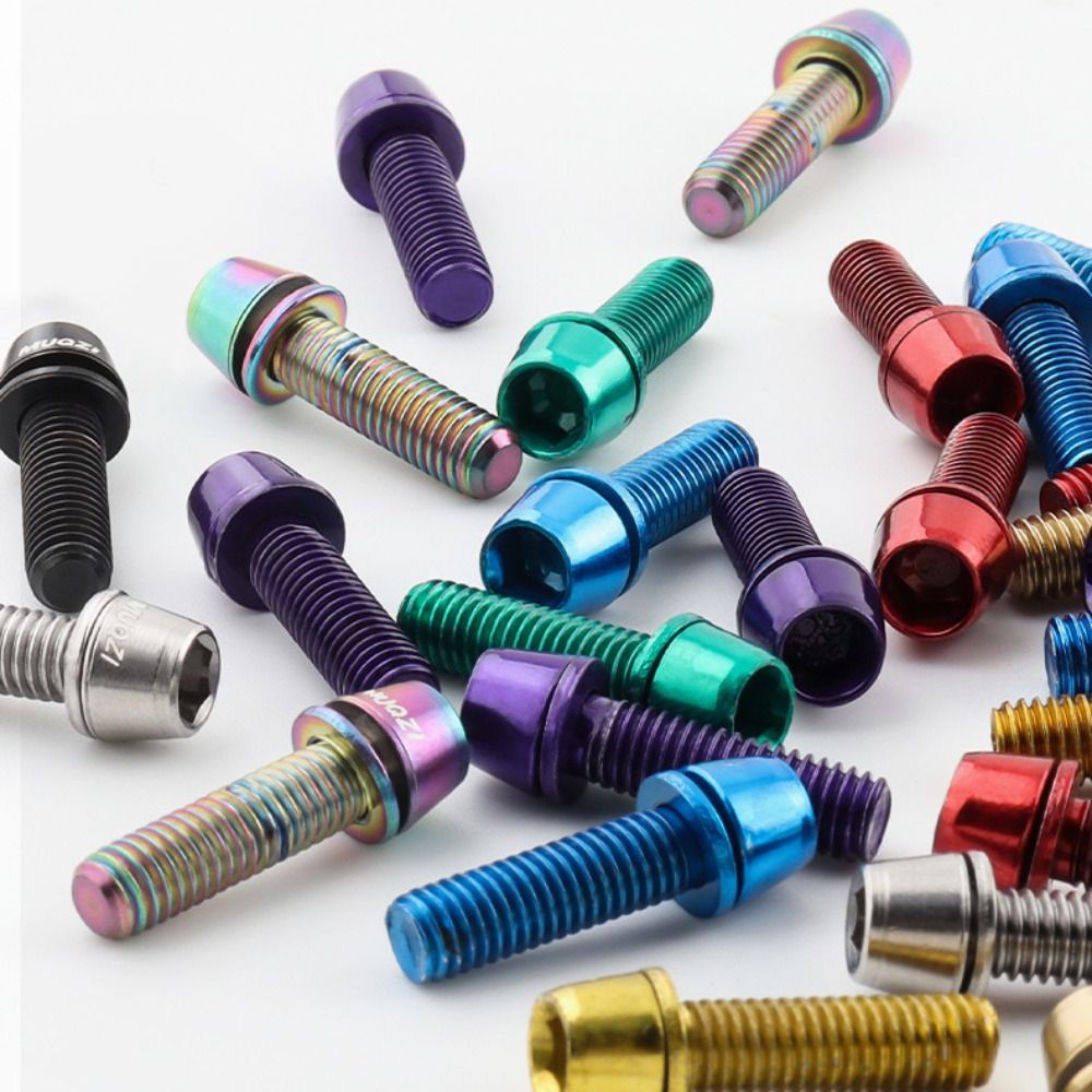 6PCS M5x17mm Stem Bolts Bicycl - Bike Stem Riser avaliação e preço