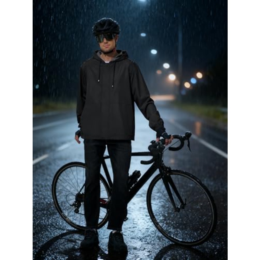 UIQUR Men's Rain Jacket Waterp - Cycling Gear Jacket avaliação e preço