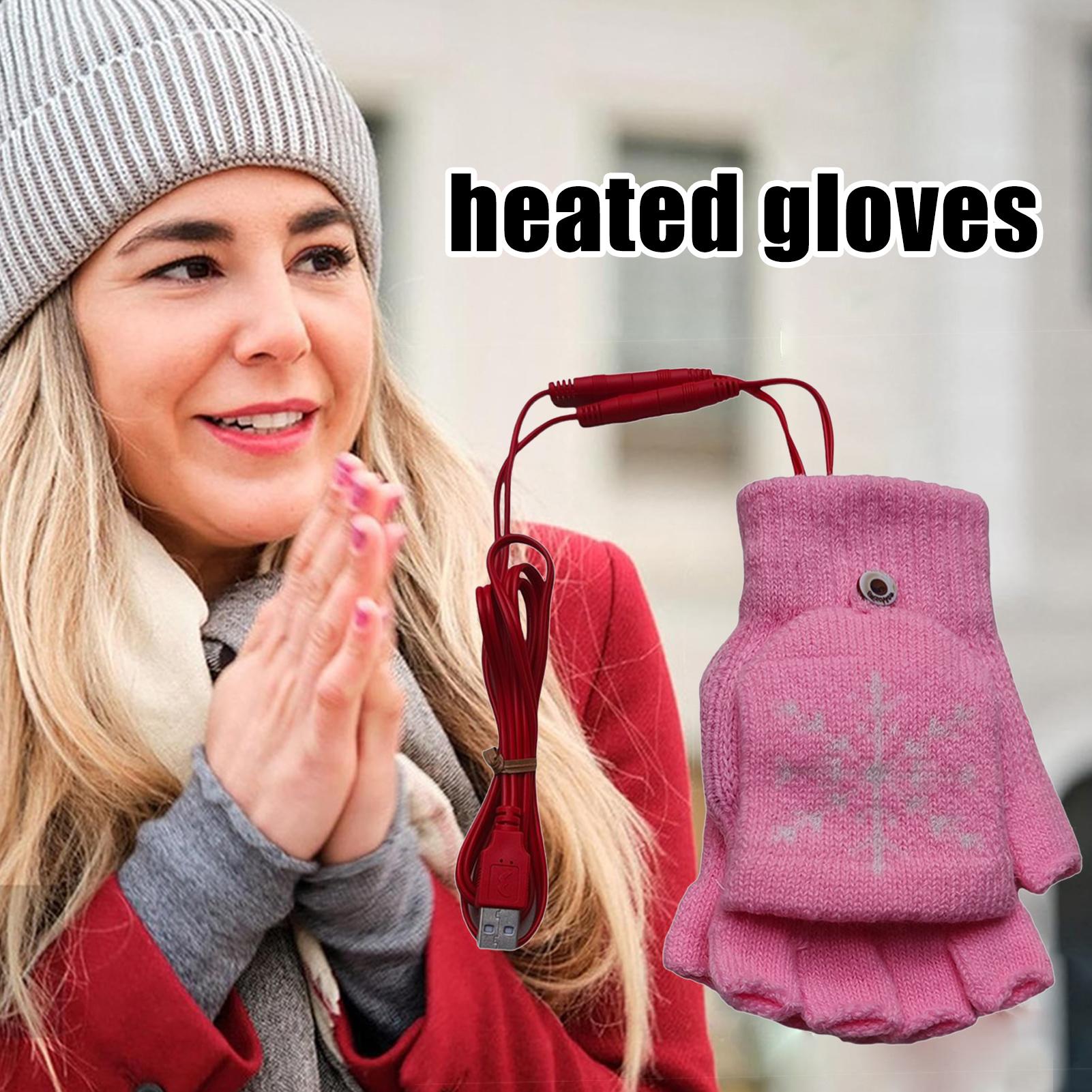 Heated Gloves Fingerless USB H - Cycling Gear For Cold Weather avaliação e preço