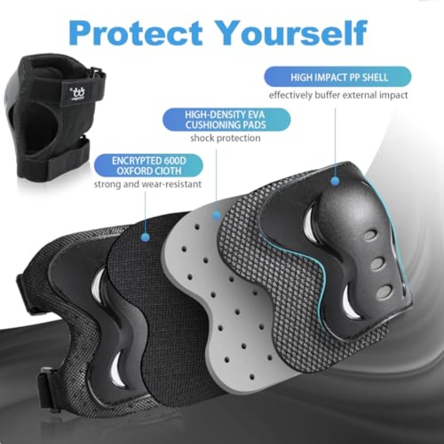 /Youth/Adult Knee Pads Elbow P - Youth Cycling Gear avaliação e preço