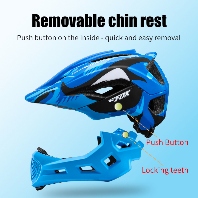 BATFOX Kids Full Face Bike Hel - Youth Cycling Gear avaliação e preço