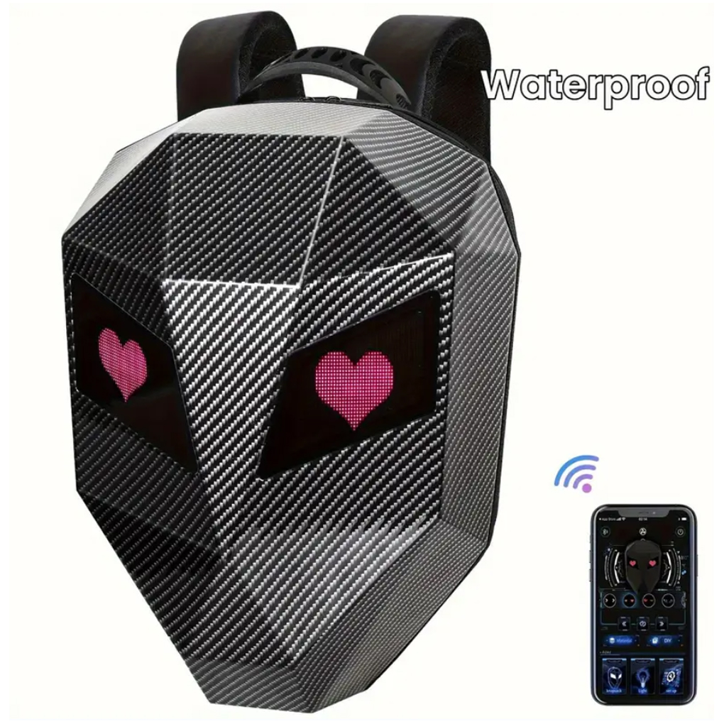 LED Backpack For Man PVC Hard  - Cycling Backpack avaliação e preço