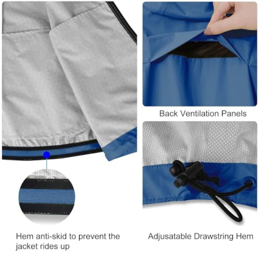 Men's Rain Jacket Waterproof W - Cycling Gear Jacket avaliação e preço